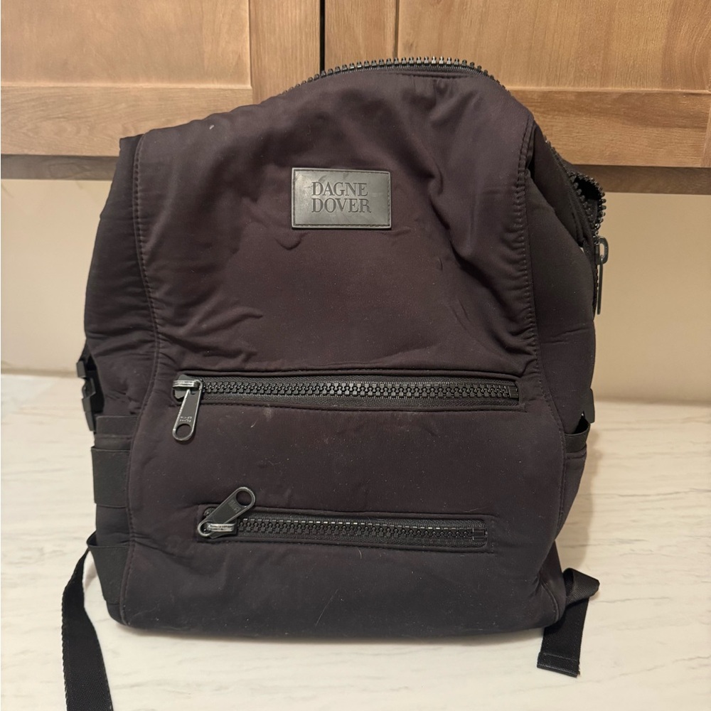 Dagne Dover Black Men's Compact Nylon Backpack